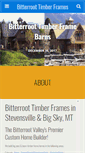 Mobile Screenshot of bitterroottimberframes.com